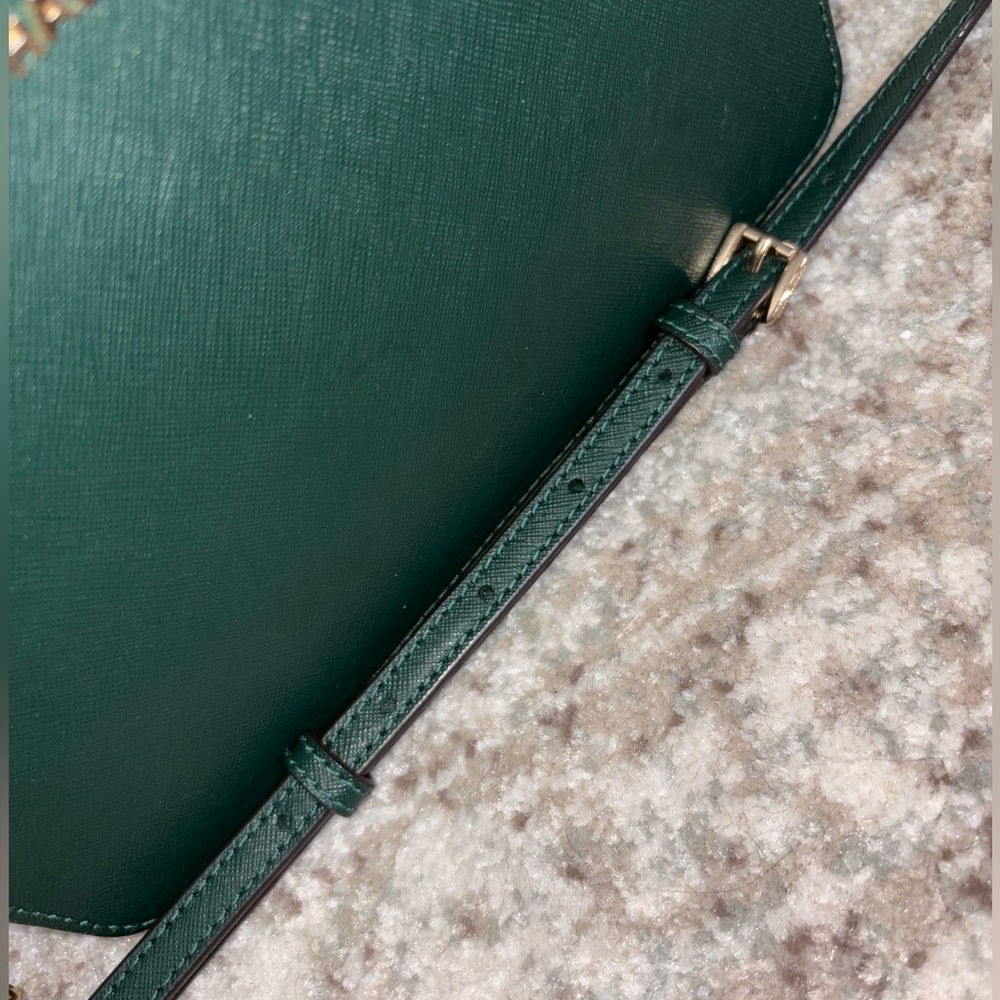 MICHAEL KORS Forest Green Saffiano Leather Crossbody Bag - Picture 3 of 3